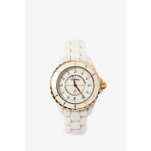 Pre-Loved Chanel™ J12 White/Gold Diamond 38mm Watch